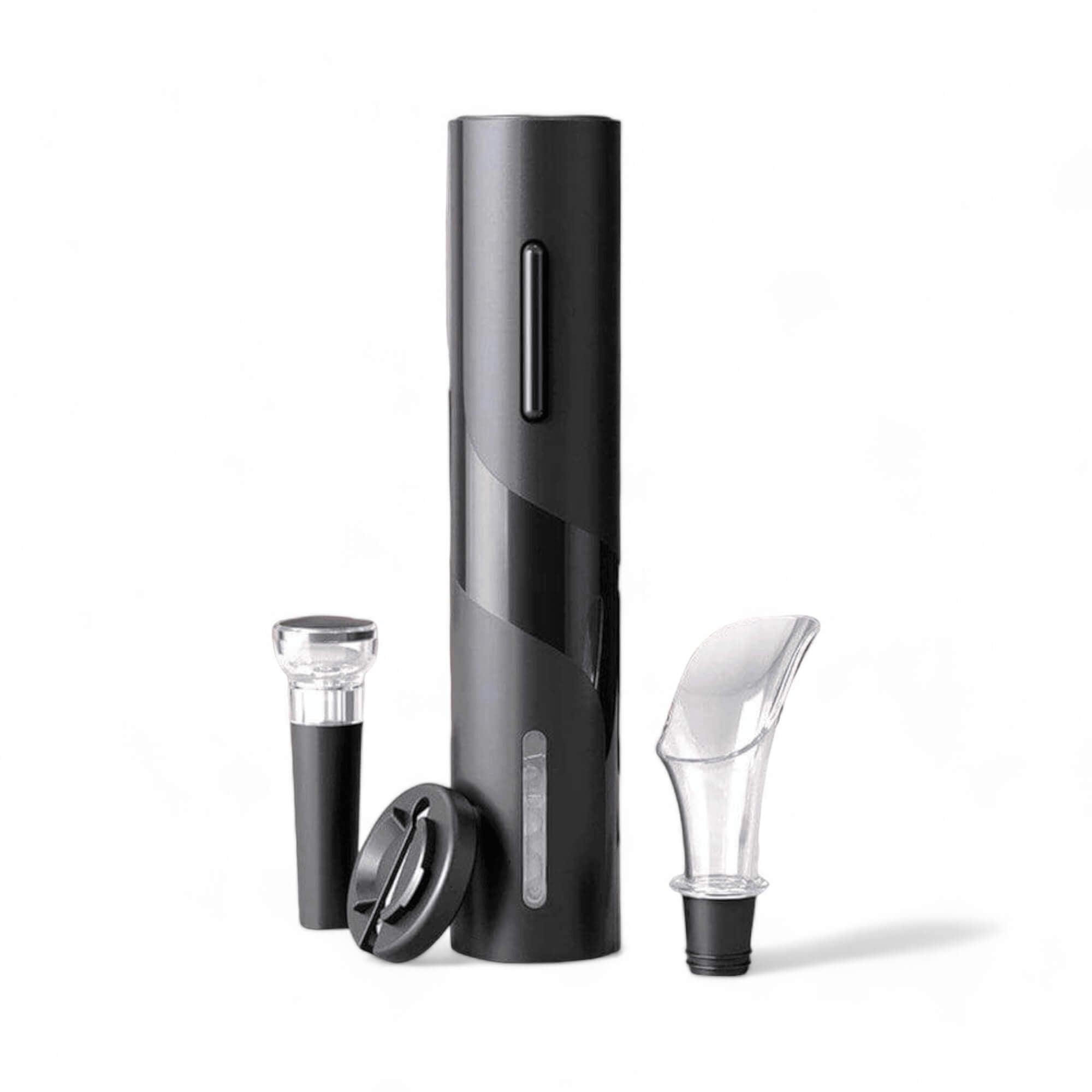 Kit Abridor de Vinho Elétrico 4 em 1 – Saca Rolhas Automático com Acessórios