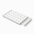 Divisor de Gavetas Retrátil Ajustável 53-90cm Aço Camada Dupla Antiderrapante