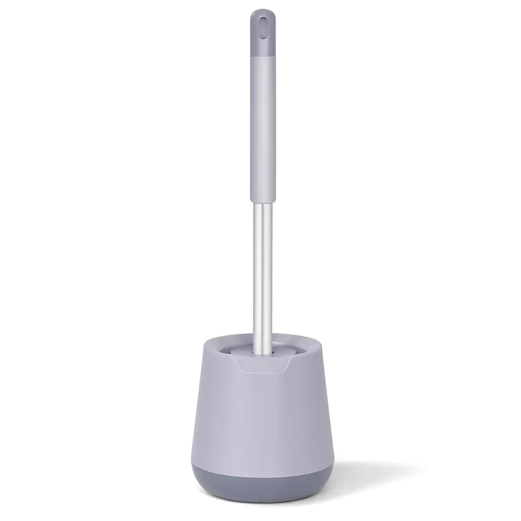 Escova sanitária com cabo longo e design ergonômico para limpeza eficiente e sem esforço