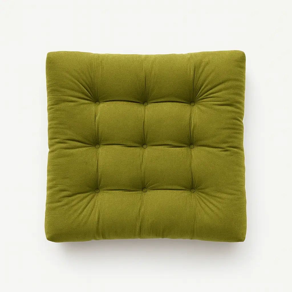 Variedade de cores disponíveis para a Almofada de Veludo Quadrada para Piso, combinando com qualquer decoração.