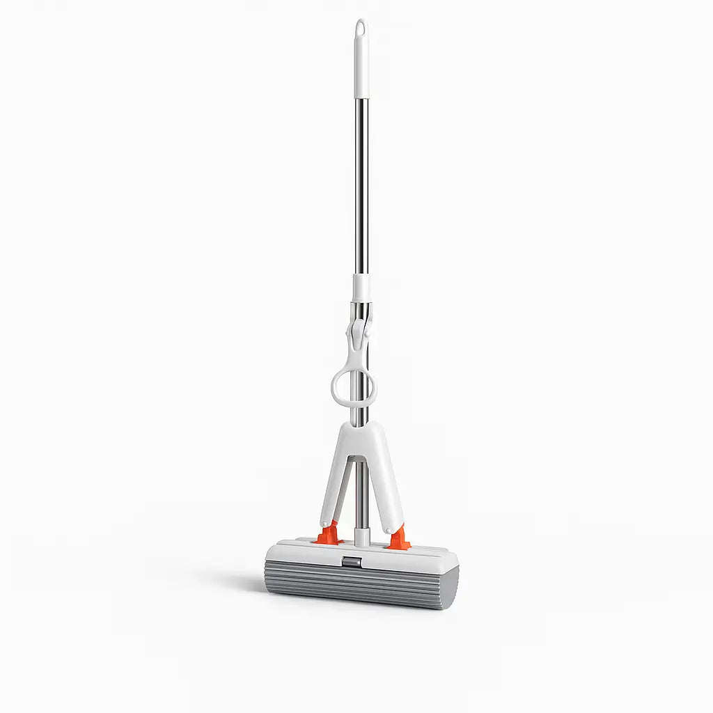 Esfregão de algodão automático, durável e prático, projetado para higienização eficiente
