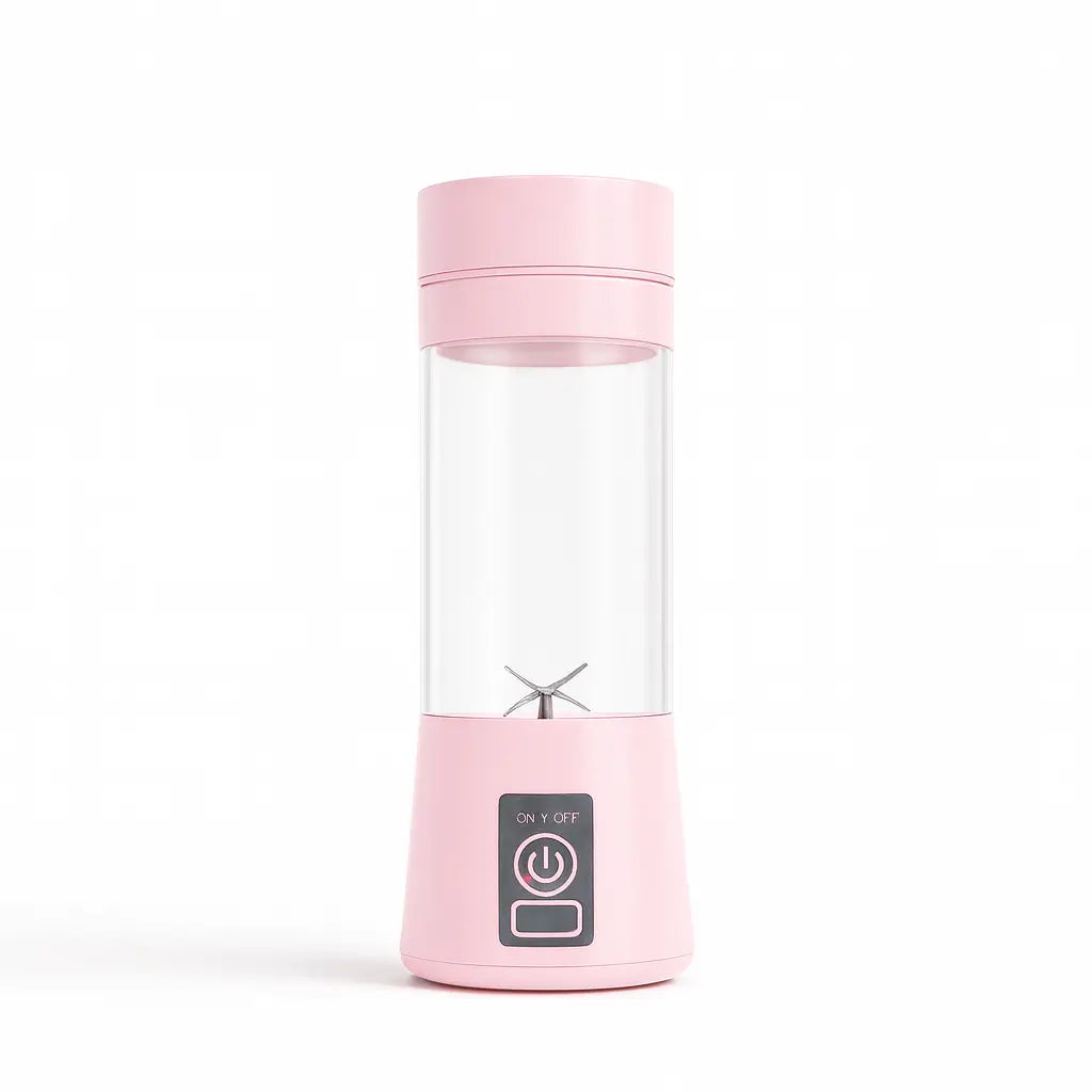 Liquidificador portátil USB com design moderno e estrutura ergonômica.