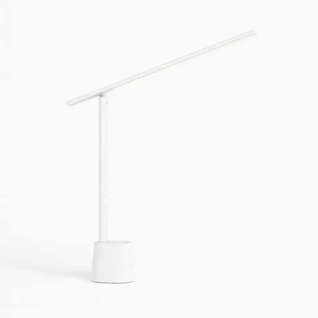 Luminária de Mesa Baseus LED com sensor integrado que ajusta automaticamente o brilho, proporcionando iluminação uniforme e conforto visual para estudo e trabalho.