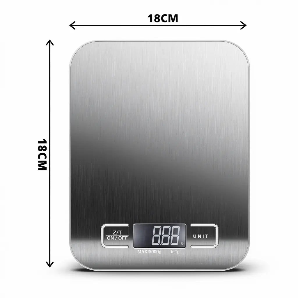 Balança digital de cozinha com tela LCD 