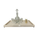 Bandeja decorativa em madeira laqueada 50x30 cm para ambientes mais organizados, práticos e bem resolvidos.