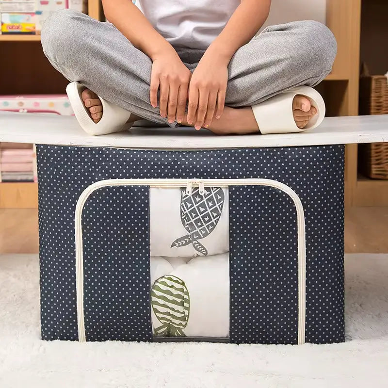 Bolsa de armazenamento para roupas dobrável e resistente que mantém suas roupas organizadas