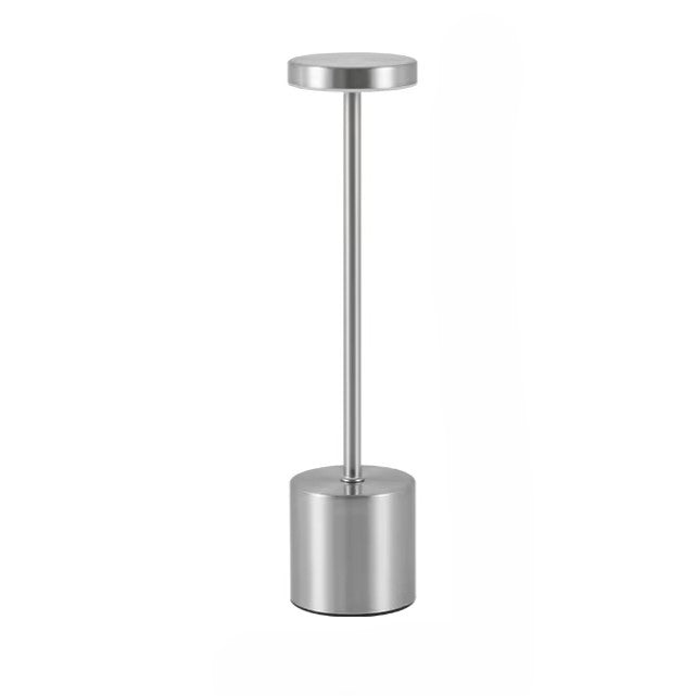 Candeeiro de Mesa LED demonstrando suas três opções de temperatura de cor – branco quente, branco natural e branco frio – para ambientes personalizados.