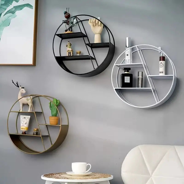 Prateleira de Parede Moderna em Metal – Design Versátil para Armazenamento e Decoração