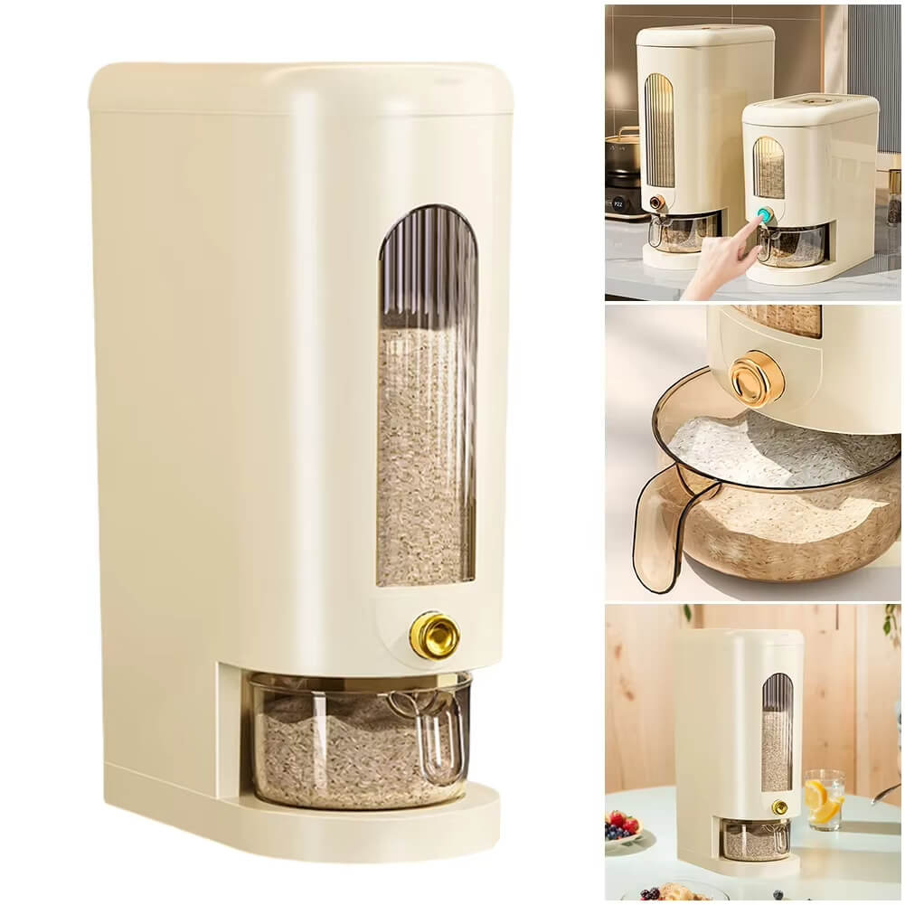 Design com abertura ampla para fácil reabastecimento do Dispensador Automático de Cereais, garantindo praticidade na sua cozinha.