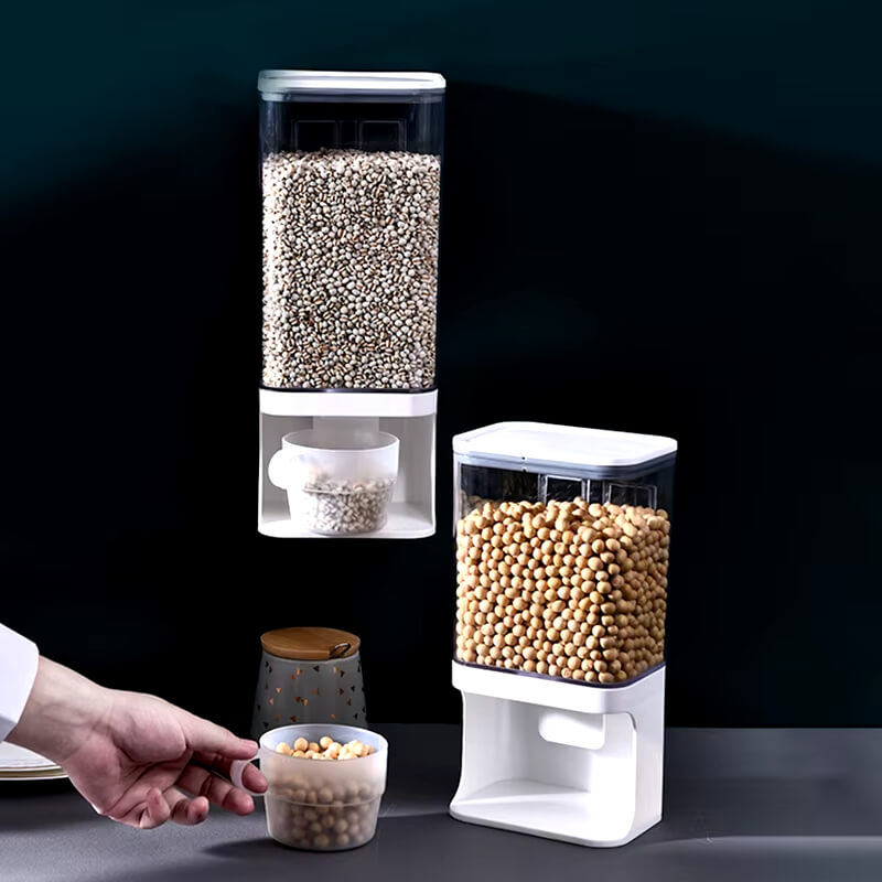 Distribuidor de Alimentos Secos de 1500ML, com vedação de qualidade para manter os alimentos secos protegidos contra umidade.