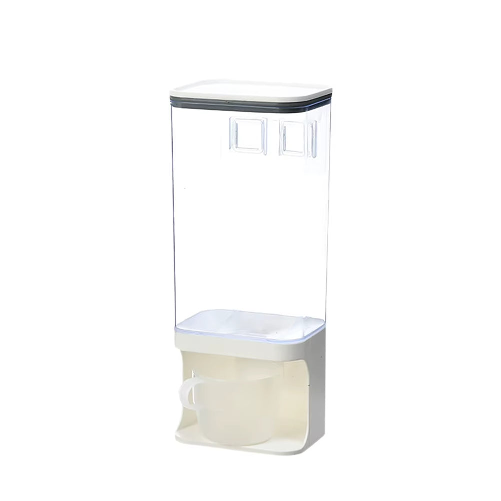 Distribuidor de Alimentos Secos nas capacidades de 1000ML e 1500ML, perfeito para manter alimentos frescos e organizados.