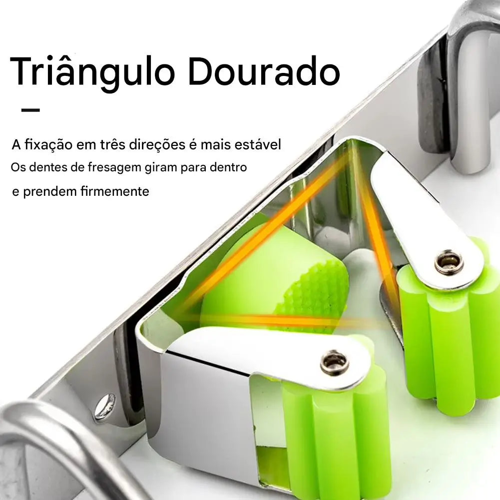 Gancho em inox de parede com design minimalista que combina praticidade e sofisticação