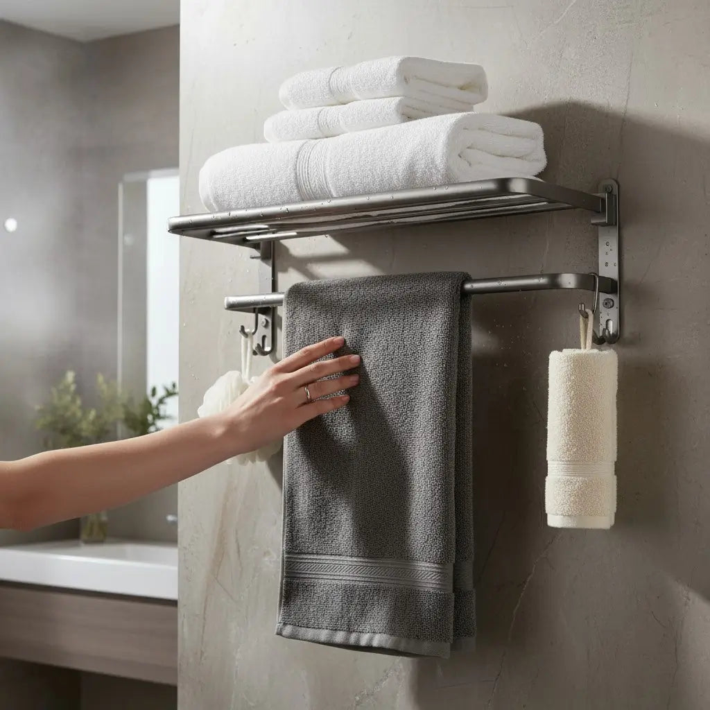 Gancho de parede inox com instalação simples e prática, sem complicações