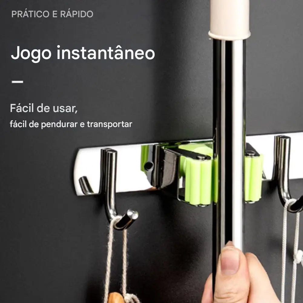 Gancho de parede inox multifuncional ideal para banheiro, cozinha e lavanderia