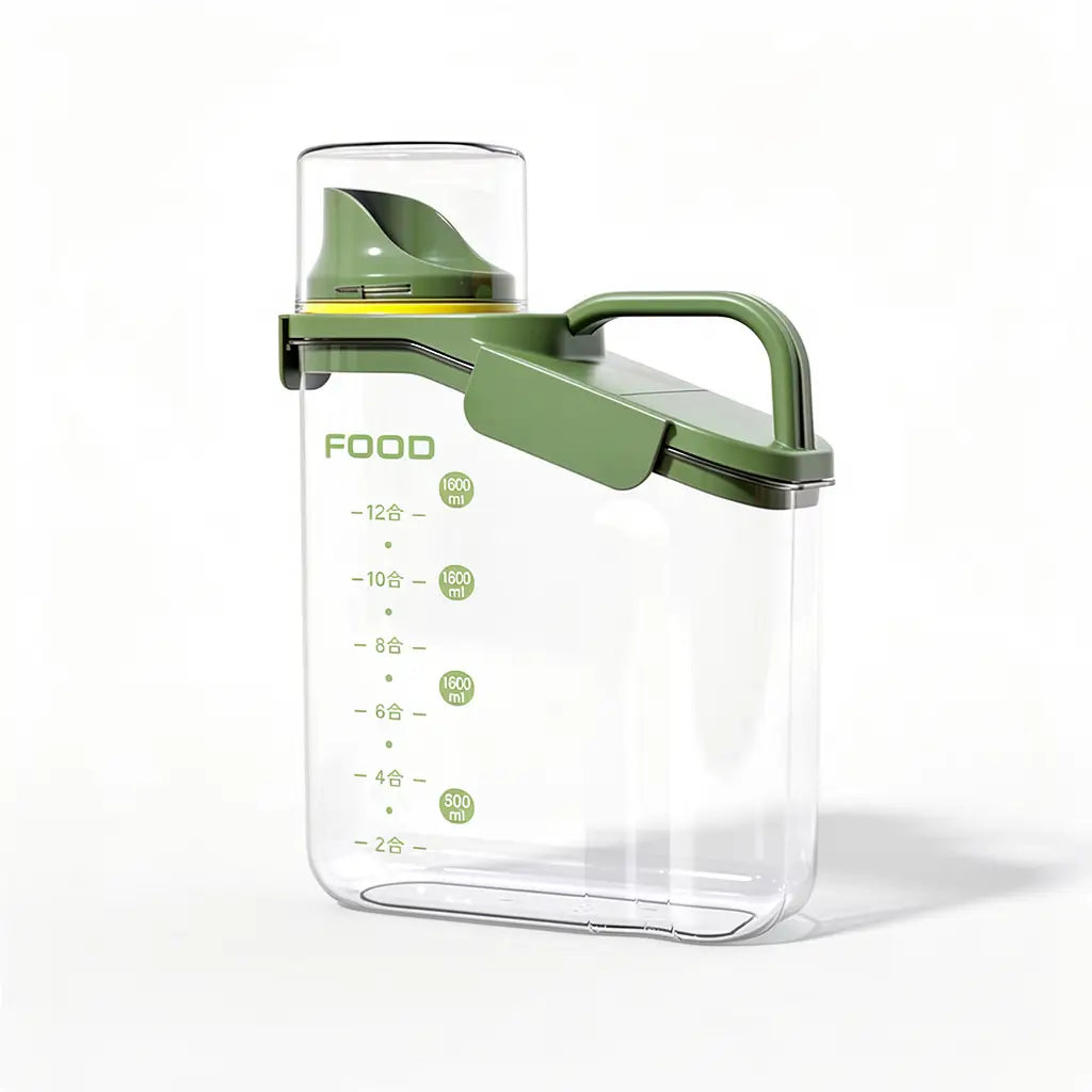 Pote Hermético Multiuso 2L / 2,8L com Vedação Dupla e Visor — Verde