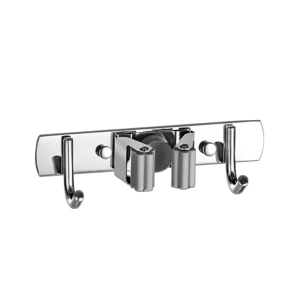 Gancho de Parede Aço Inox 304 Organizador para Vassoura e Ferramentas