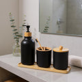 Kit de banheiro cromado elegante completo para organizar e decorar com estilo contemporâneo
