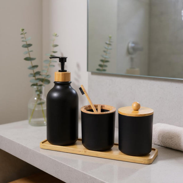 Kit de banheiro cromado elegante completo para organizar e decorar com estilo contemporâneo
