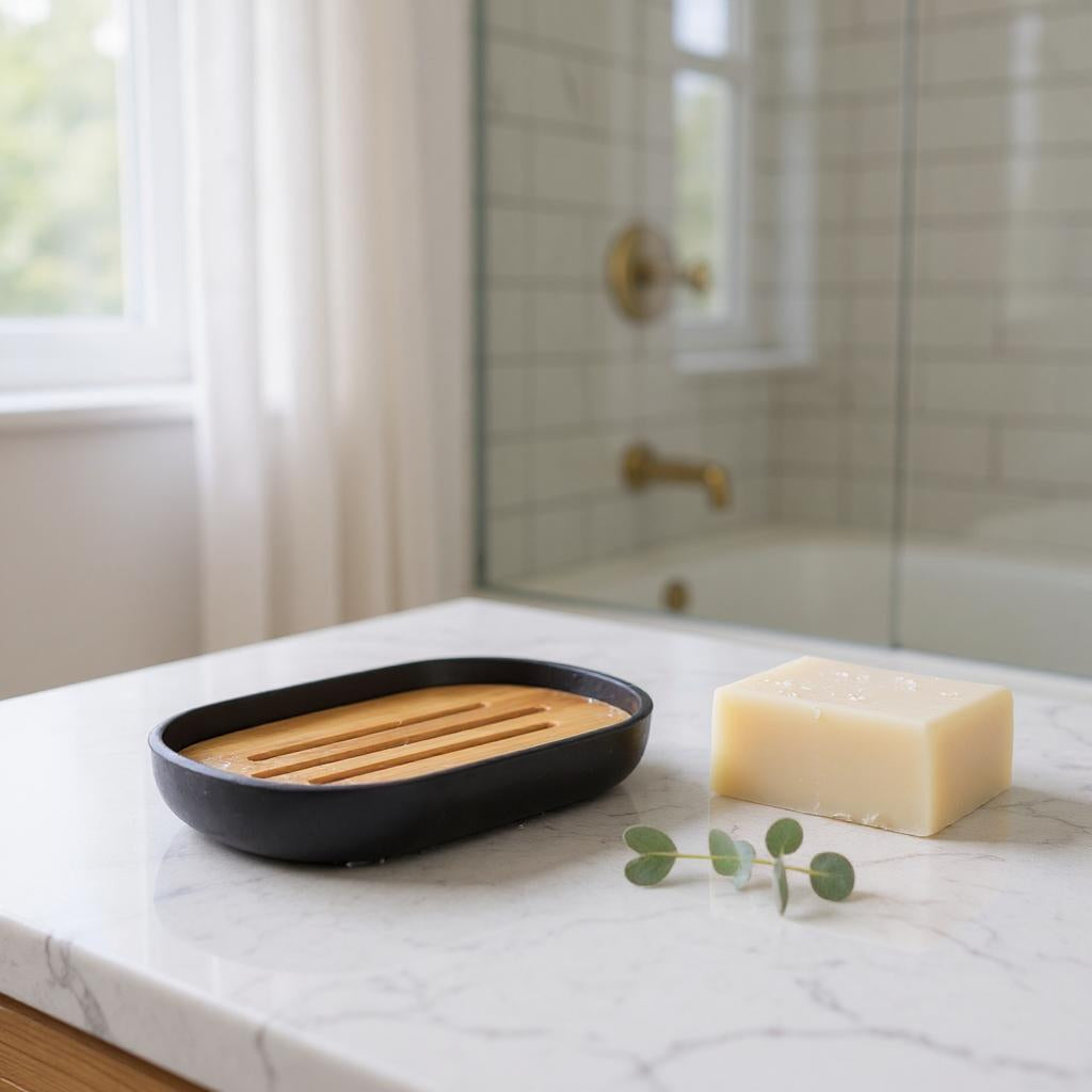 Kit cromado elegante e prático para banheiro, combina design moderno com funcionalidade