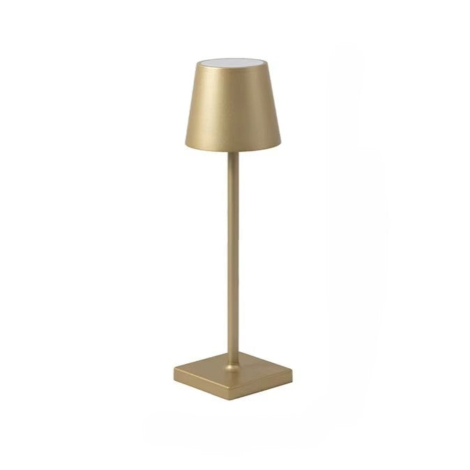 Luminária sem fio recarregável via USB, oferecendo praticidade e mobilidade, perfeita para ambientes diversos.