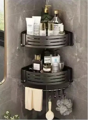 Organizador de canto em metal resistente, durável e fácil de instalar