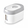 Porta Mantimentos de Cozinha para 5kg, com design compacto e moderno, ideal para manter arroz, cereais e grãos frescos e organizados.