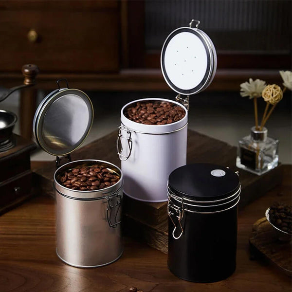 Pote Hermético Premium para Armazenamento com design sofisticado e funcional.