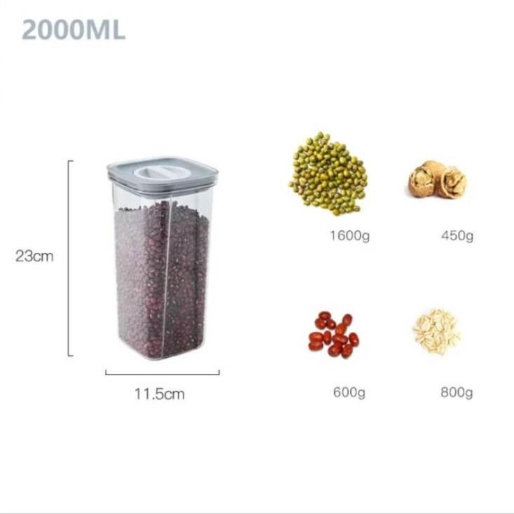 Pote Hermético Transparente para Alimentos, combinando durabilidade e praticidade no dia a dia.