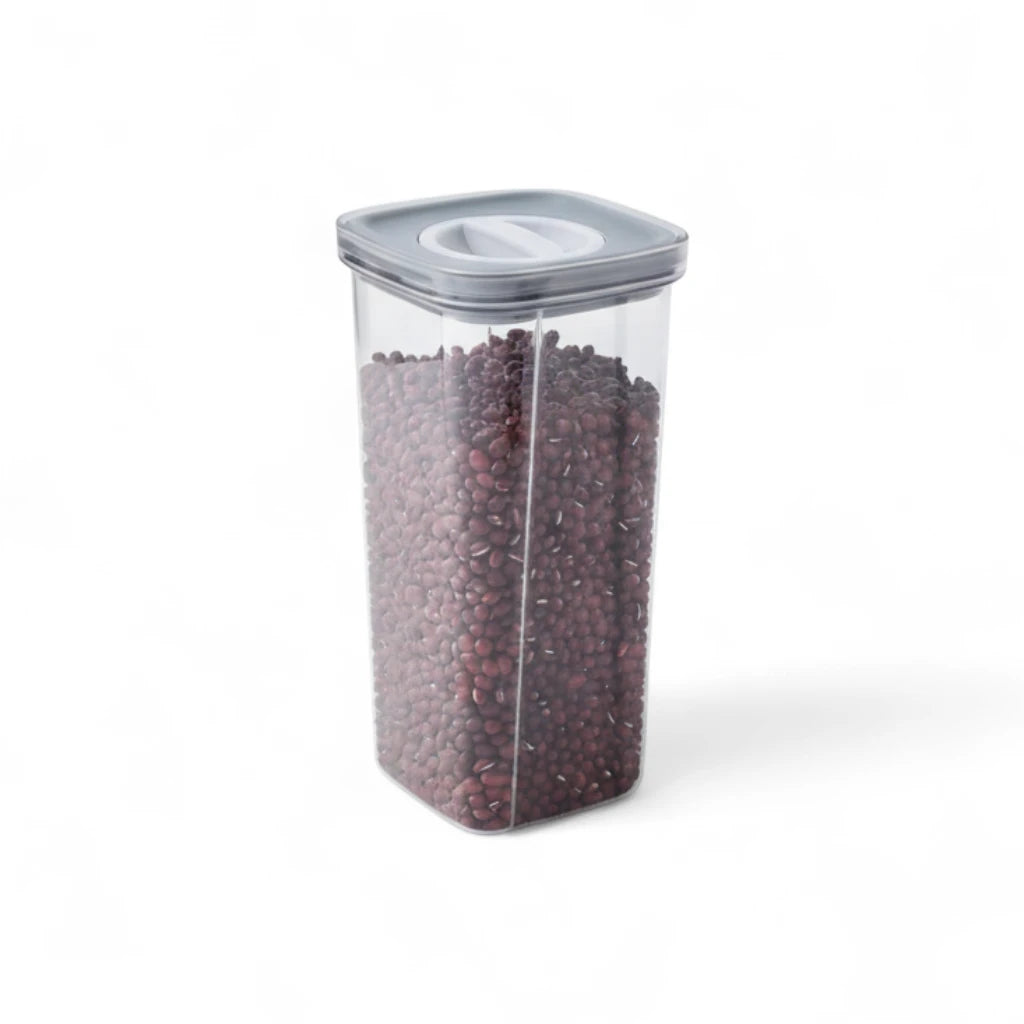Pote Hermético Transparente para Alimentos, combinando durabilidade e praticidade no dia a dia.