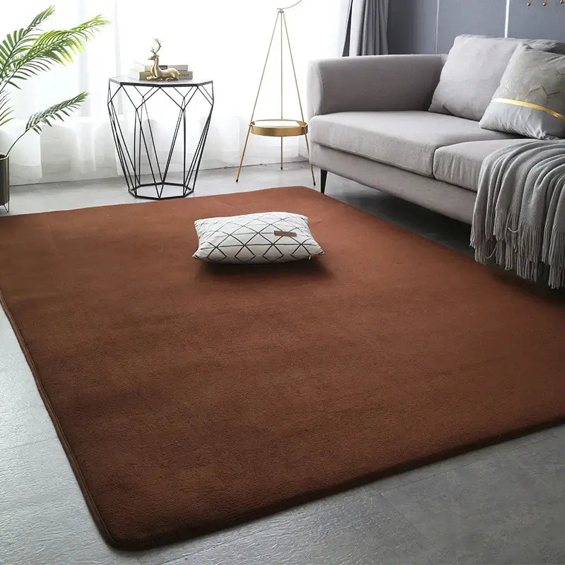 Espaço decorado com o Tapete Coral Velvet, ideal para criar um lar acolhedor.
