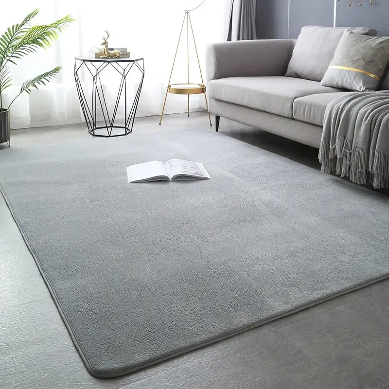 Decoração aconchegante com o Tapete Coral Velvet, combinando funcionalidade e elegância.