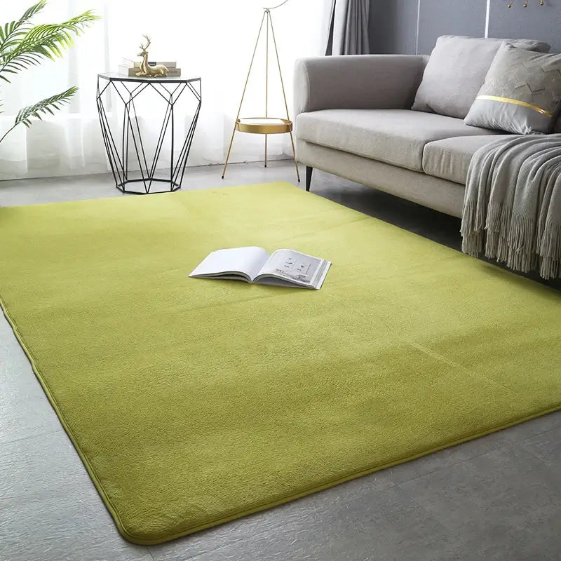 Residência elegante com o Tapete Coral Velvet, unindo estética e conforto.