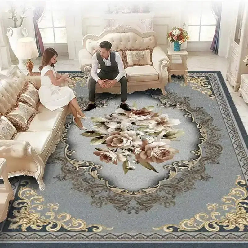 Versatilidade decorativa com o Tapete Europeu de grande tamanho.