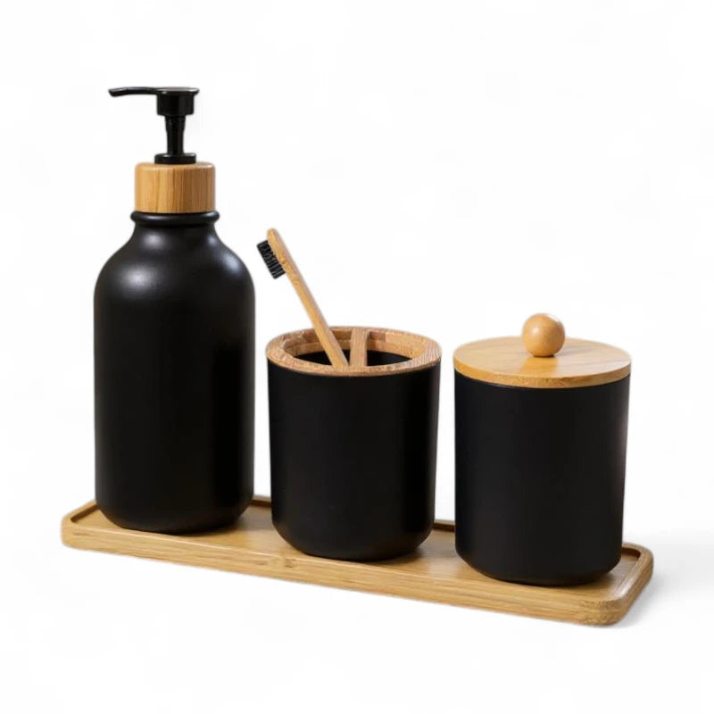 Kit de banheiro cromado elegante completo para organizar e decorar com estilo contemporâneo